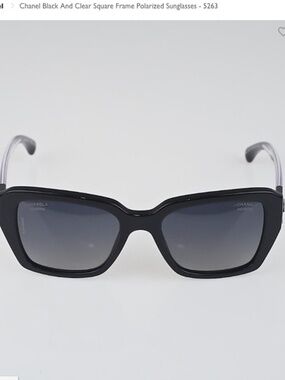 Chanel Rectangular Sunglasses w Logo